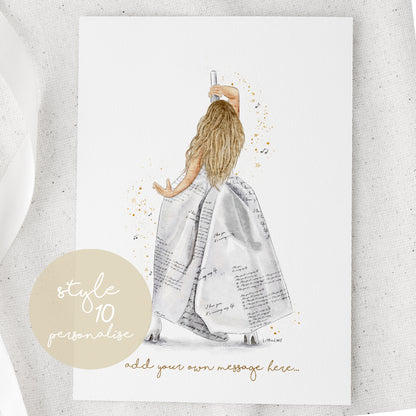 Taylor TTPD Eras Tour Inspired Watercolour Print 🎼