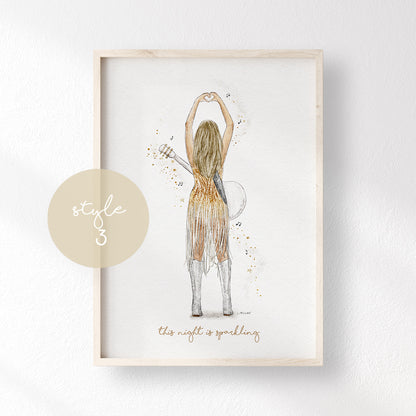 Taylor Swift The Eras Tour Watercolour Print 🫶🏼