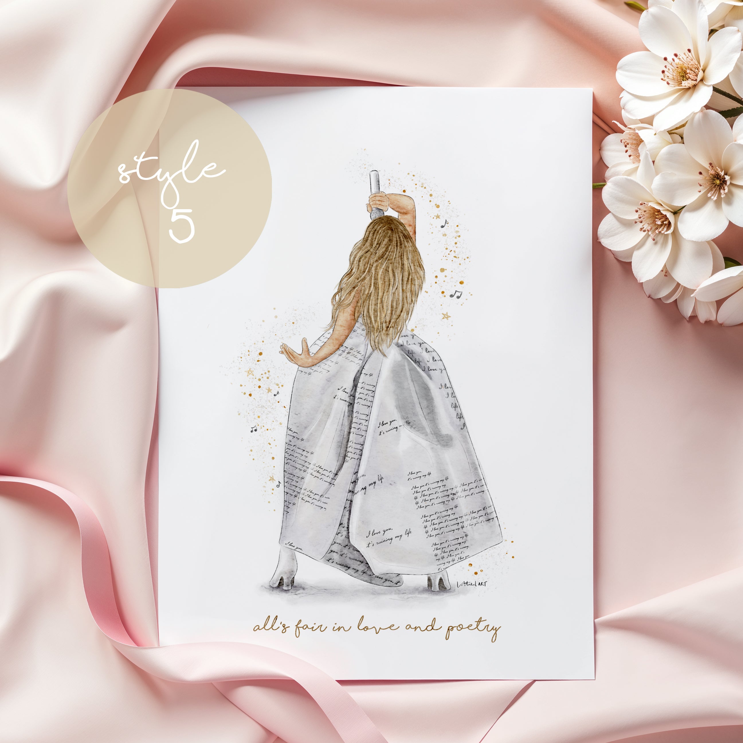 Taylor TTPD Eras Tour Inspired Watercolour Print 🎼