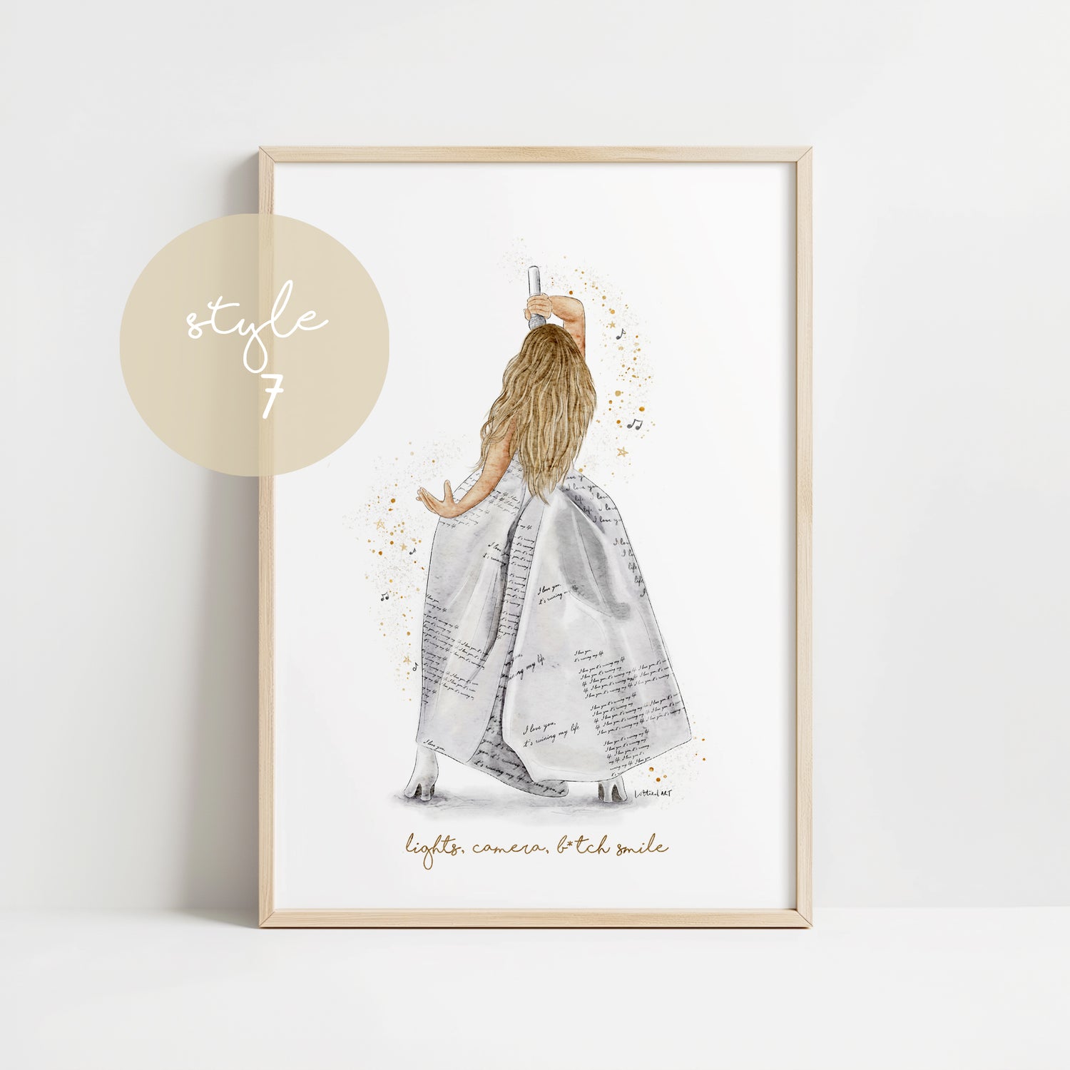 Taylor TTPD Eras Tour Inspired Watercolour Print 🎼