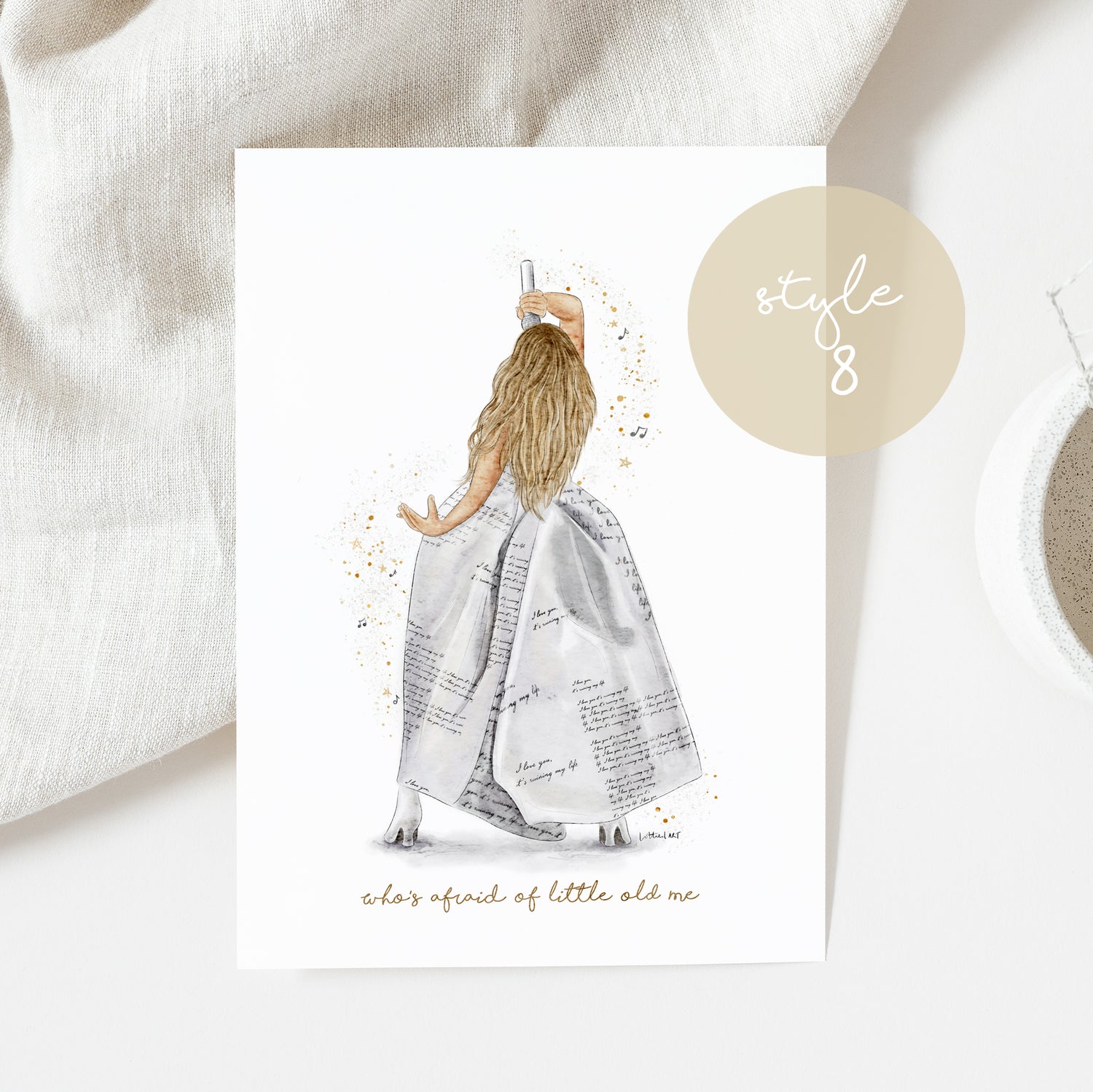 Taylor TTPD Eras Tour Inspired Watercolour Print 🎼