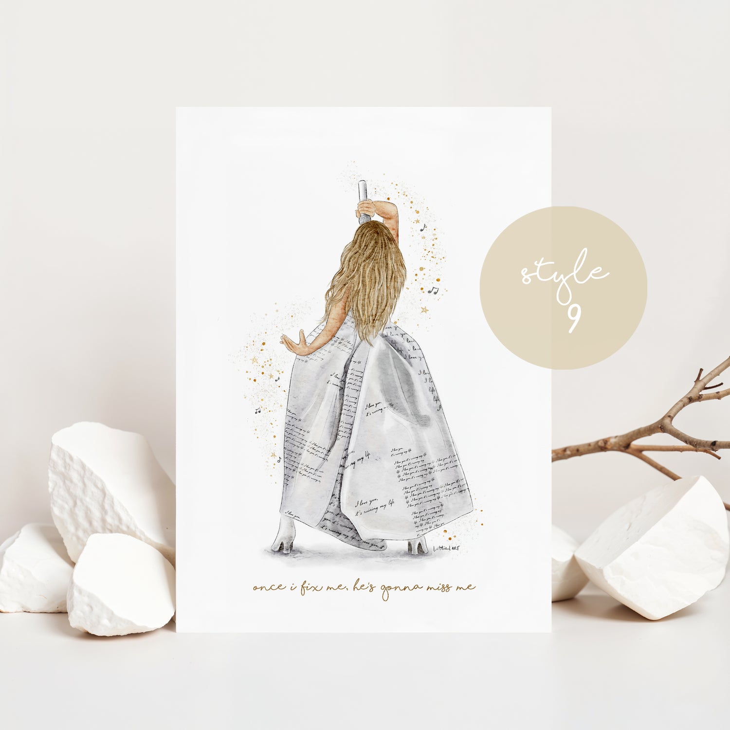 Taylor TTPD Eras Tour Inspired Watercolour Print 🎼