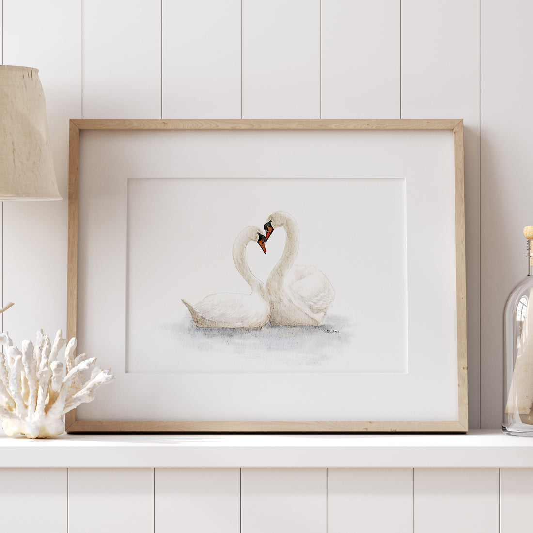 Swan Lake Watercolour Print 🦢
